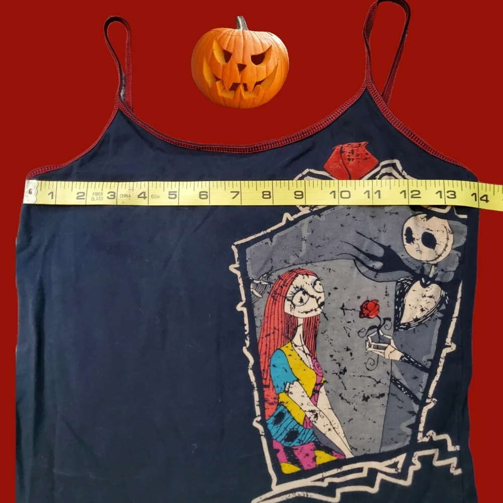Vintage Hot Topic Nightmare Before Christmas Sleep Set Tank and Pants Size Med - Picture 15 of 16